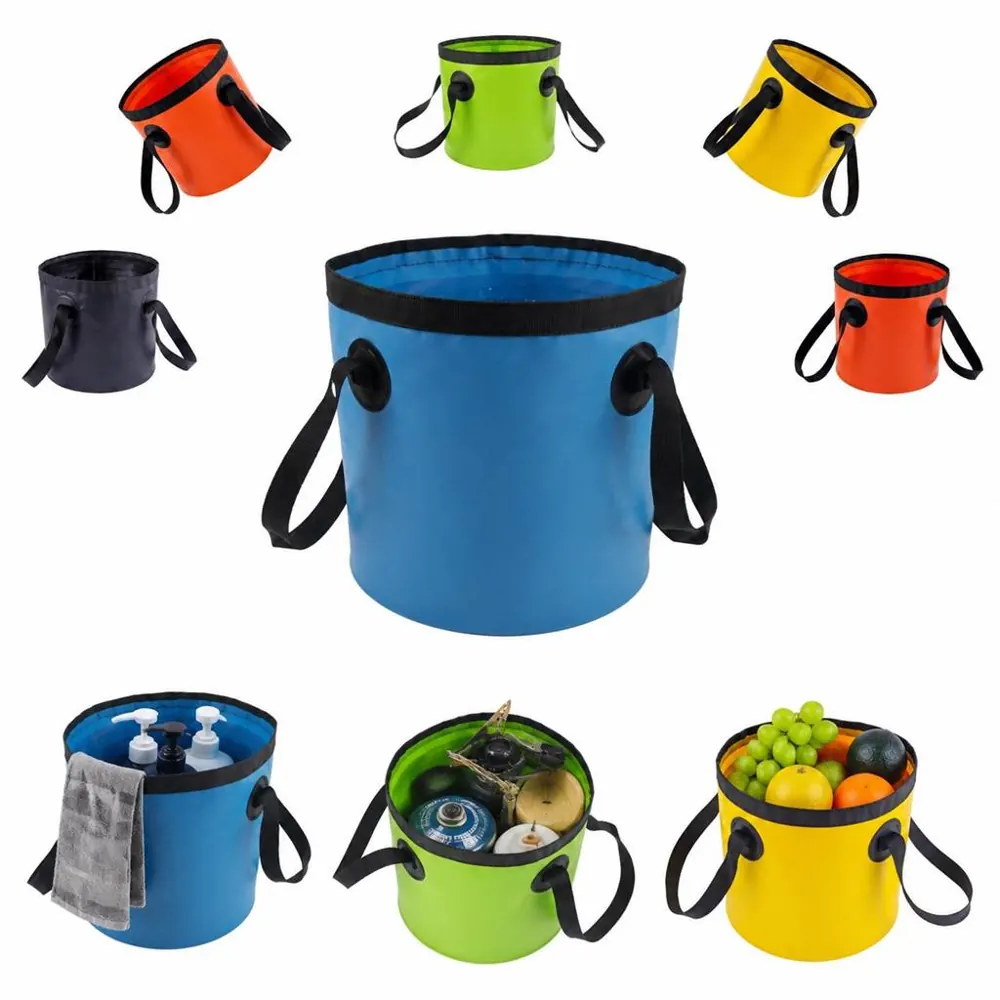 11L Collapsible Folding Water Bucket for Camping Hiking 2