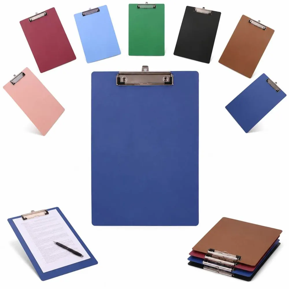 Multi-Color Clipboard with Metal Clip, Sturdy Writing Board 2