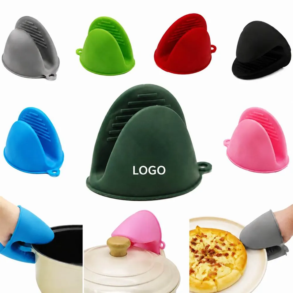 Heat-Resistant Silicone Oven Mitts with Non-Slip Grip