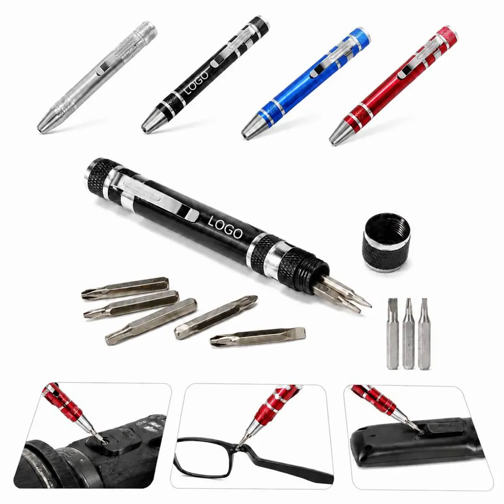 Pocket Pal Aluminum Alloy 8-Inch Screwdriver Pen