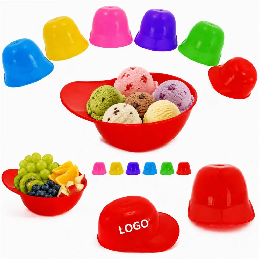 8oz Ice Cream Helmet Bowl, Fun Dessert Cup for Kids Parties