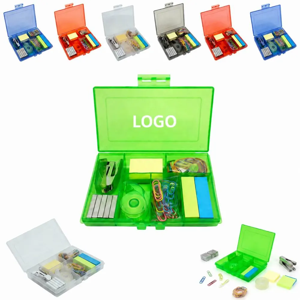Multifunctional Stationery Organizer Set with Stapler