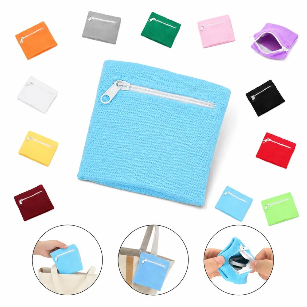 Zippered Mesh Storage Pouch, Breathable Knit Organizer Bag 2