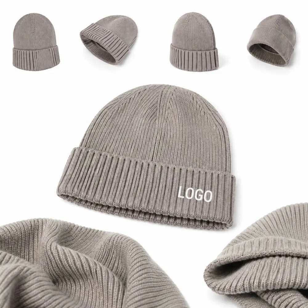 Thick Knit Cuff Beanie Winter Hat for Cold Weather