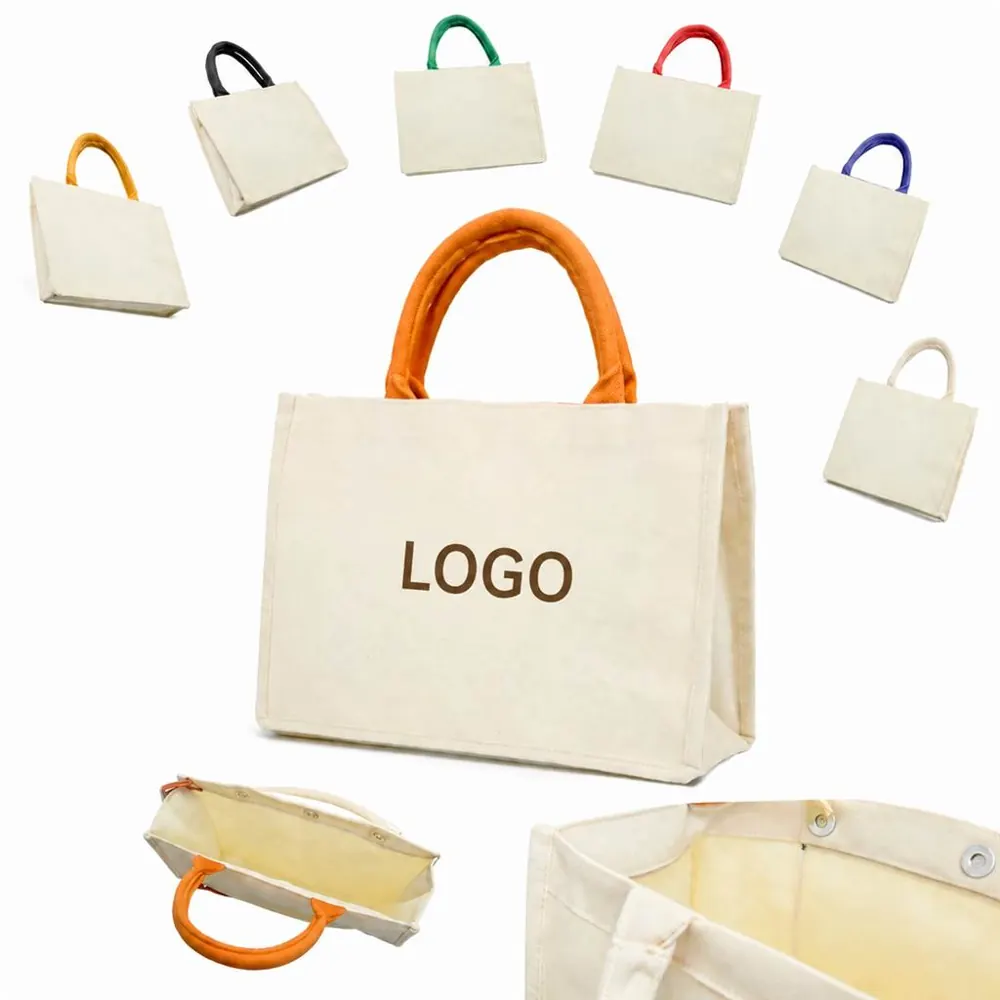 Custom Structured Canvas Tote with Reinforced Bottom