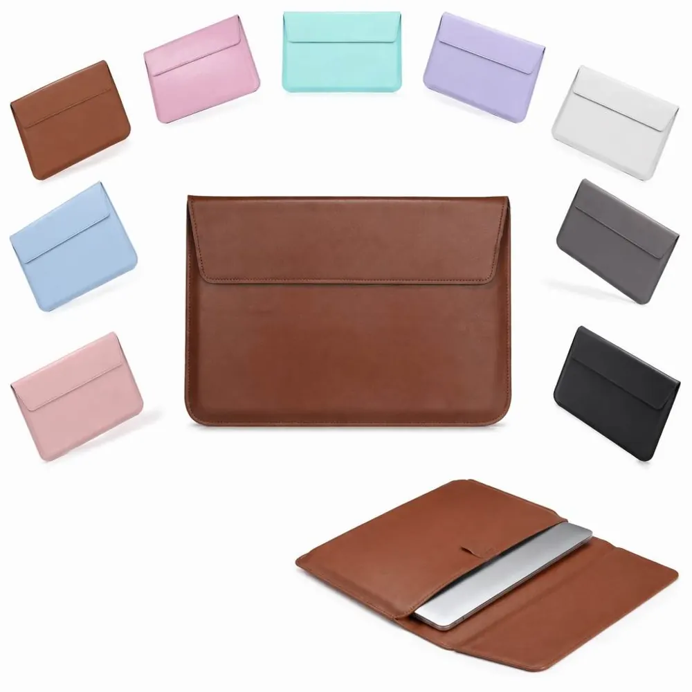 2-in-1 Foldable Laptop Stand Case Sleeve with Built-in 2