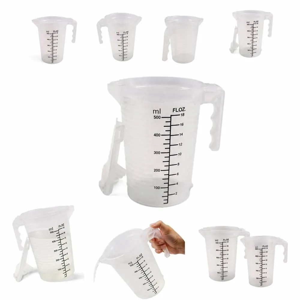 Food-Grade BPA-Free Plastic Measuring Cup with Clear 2