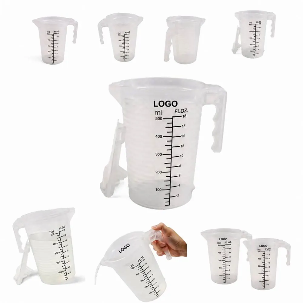 Food-Grade BPA-Free Plastic Measuring Cup with Clear