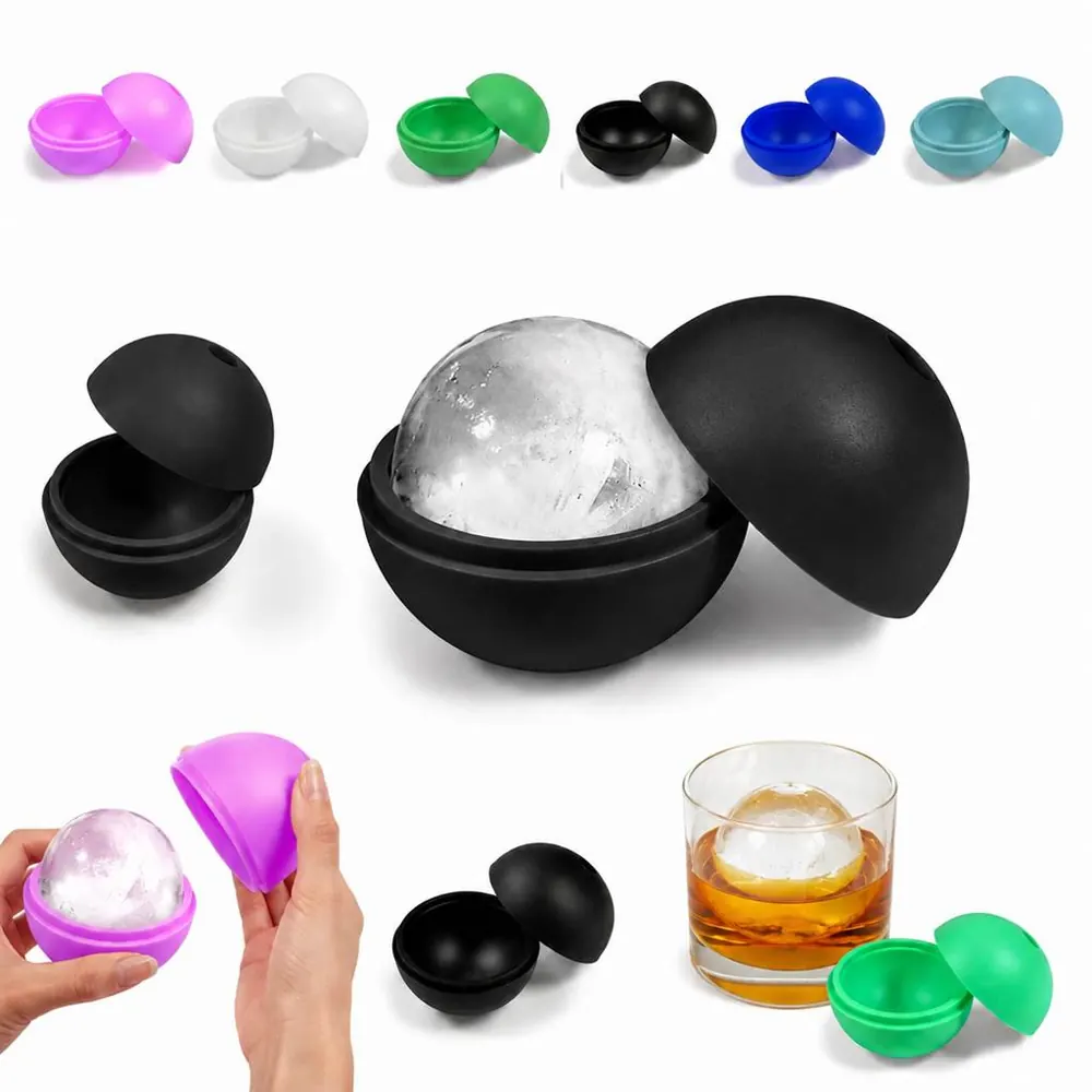 Food-Grade Silicone Ice Mold for Large Round Whiskey Ice 2