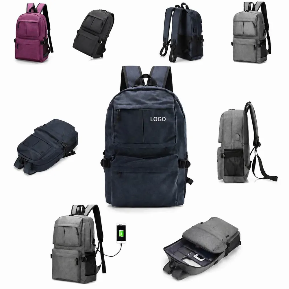 USB Charging Backpack with Anti-Theft USB Port for Travel