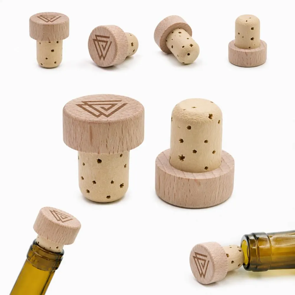 Natural Cork Wine Stopper Airtight Seal for Freshness 2