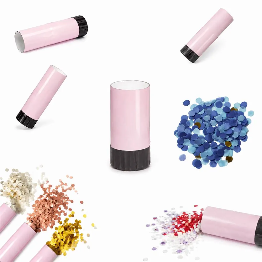 Twist-Activated Confetti Popper, Biodegradable Party 2