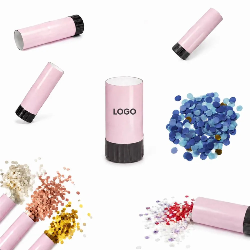 Twist-Activated Confetti Popper, Biodegradable Party