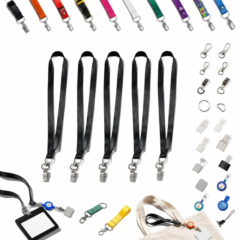 Customizable Breakaway Lanyard with Metal Clip for ID Cards 2