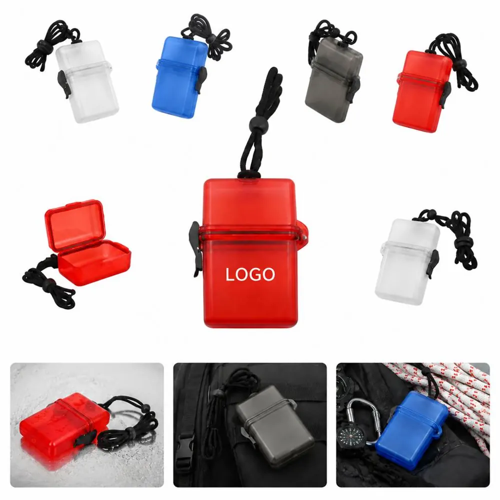 Waterproof ID Badge Holder with Lanyard, Clear PVC