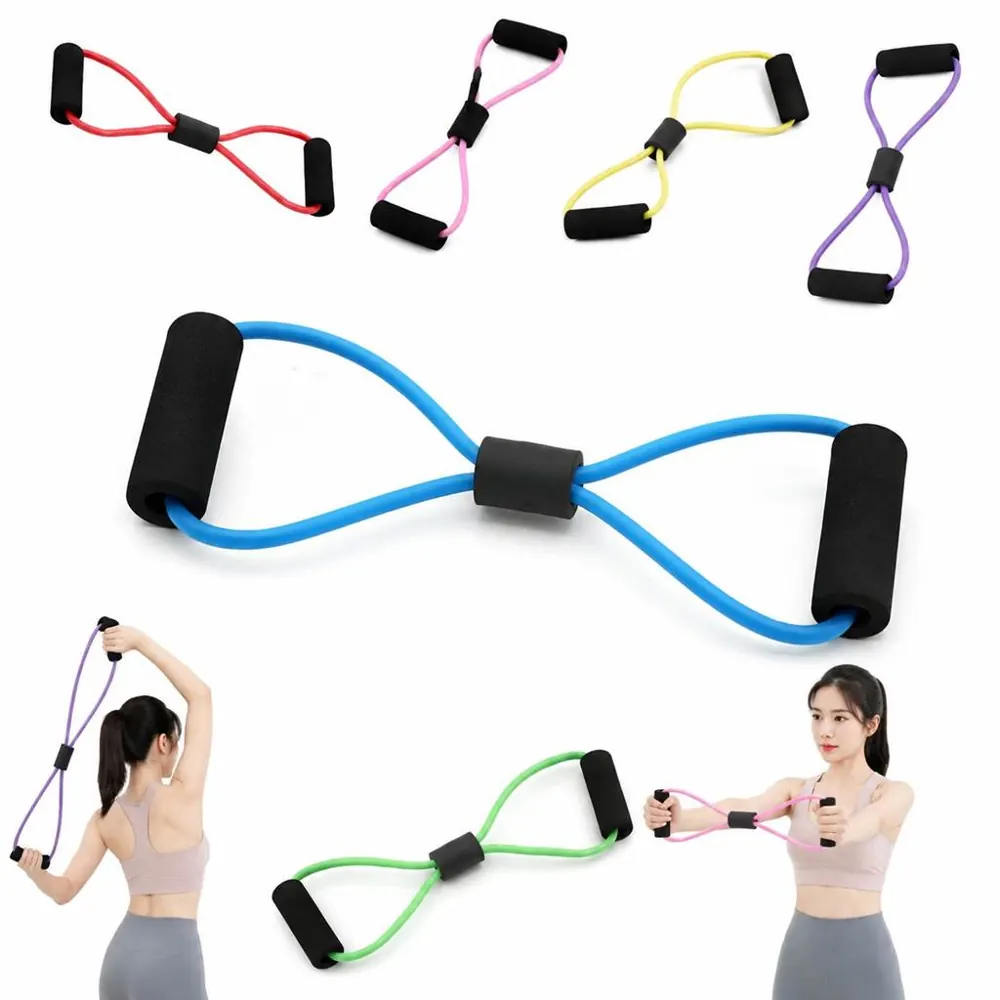TPE Figure Eight Resistance Band for Home Travel Workout 2