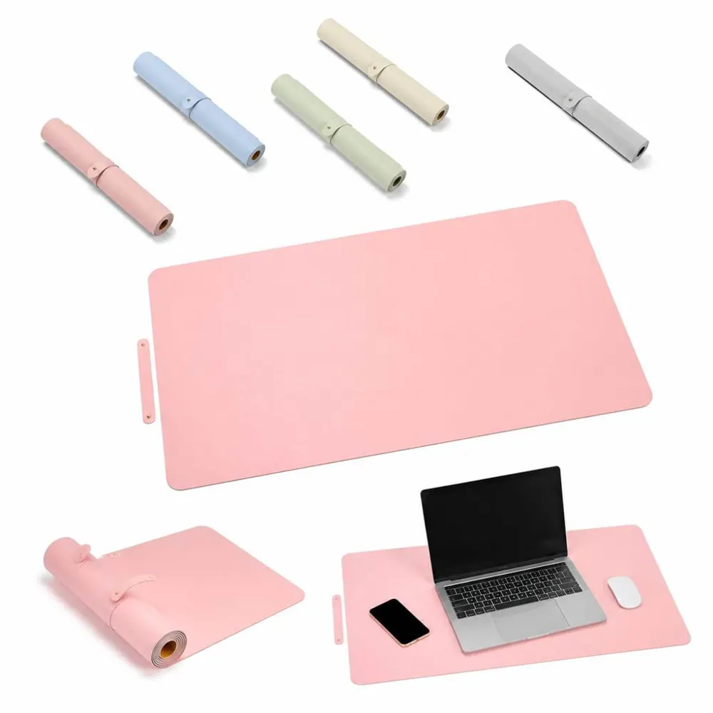 Smooth PU Desk Mat Waterproof Non-Slip Protector for Home 2