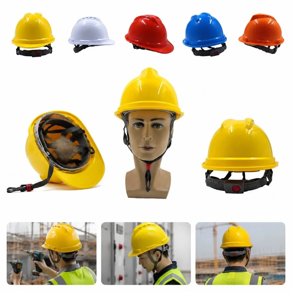 Thickened ABS Hard Hat with Adjustable Suspension 2
