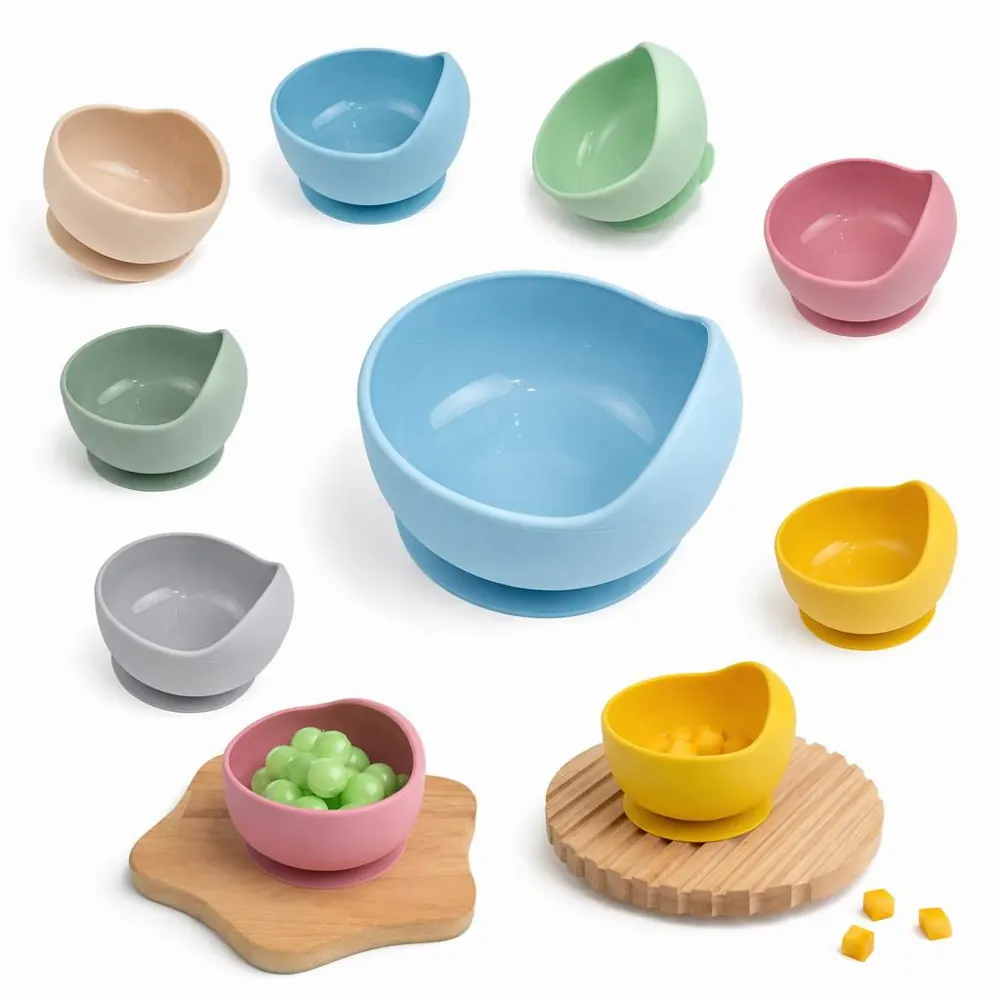 Baby Suction Bowl with Strong Base for Toddler Self-Feeding 2