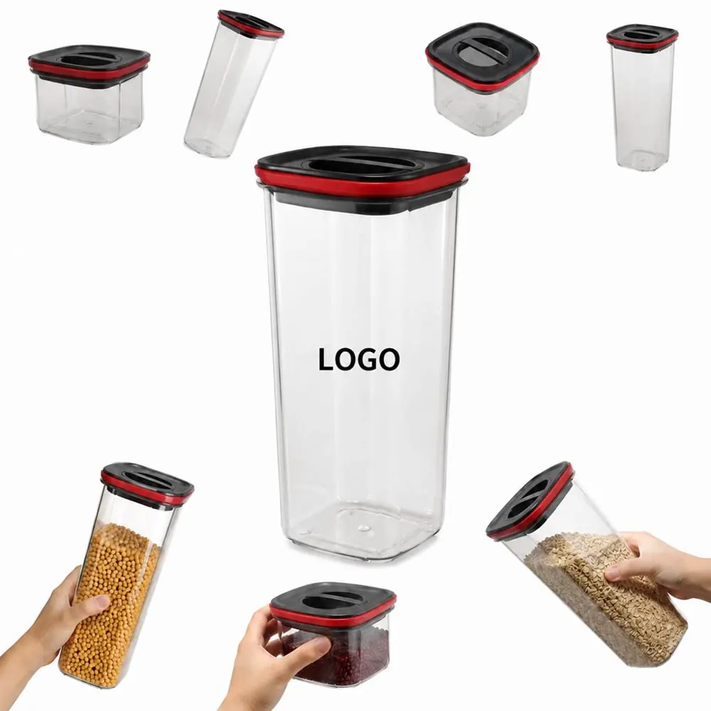 Airtight Knob-Seal Storage Jar for Dry Goods