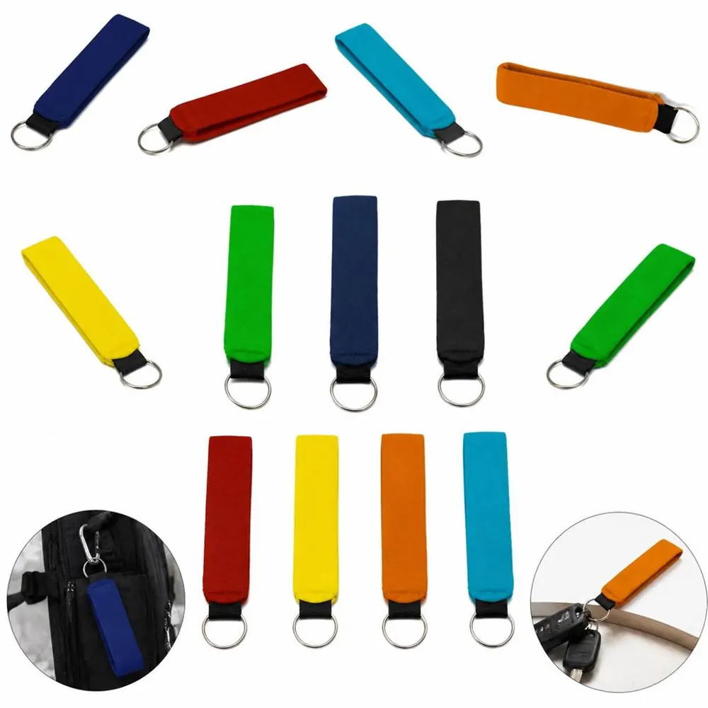 Neoprene Wristlet Keychain with Sturdy Metal Ring 2