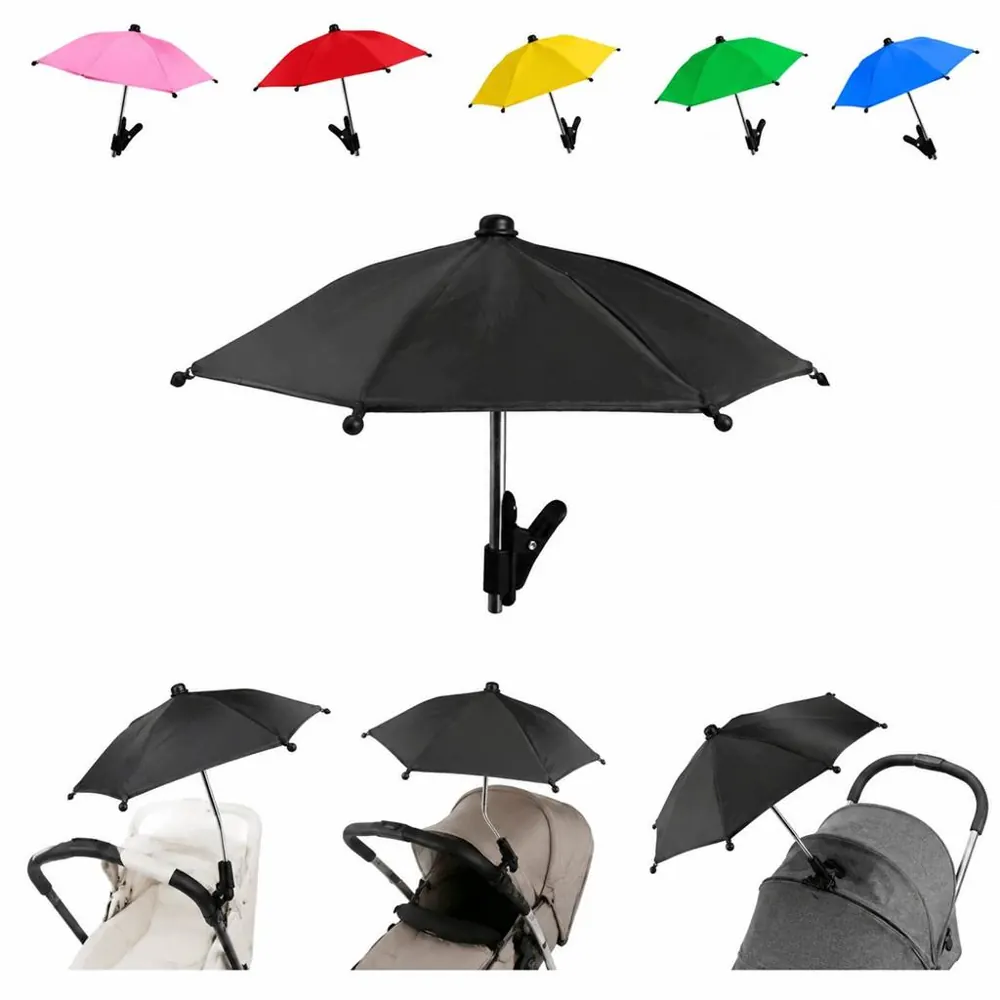 Stroller Clip-On Sun Umbrella with UV Protection 2