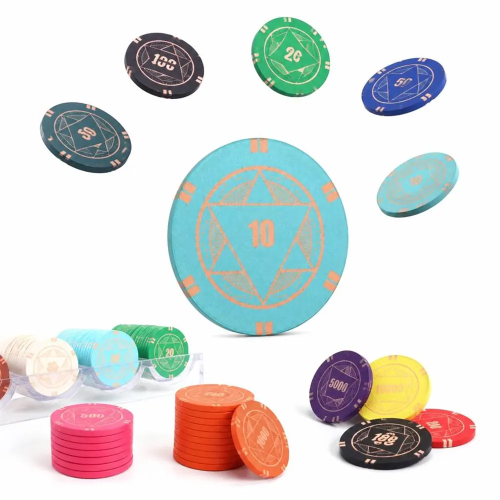 Custom Number Poker Chips for Casino & Home Games 2