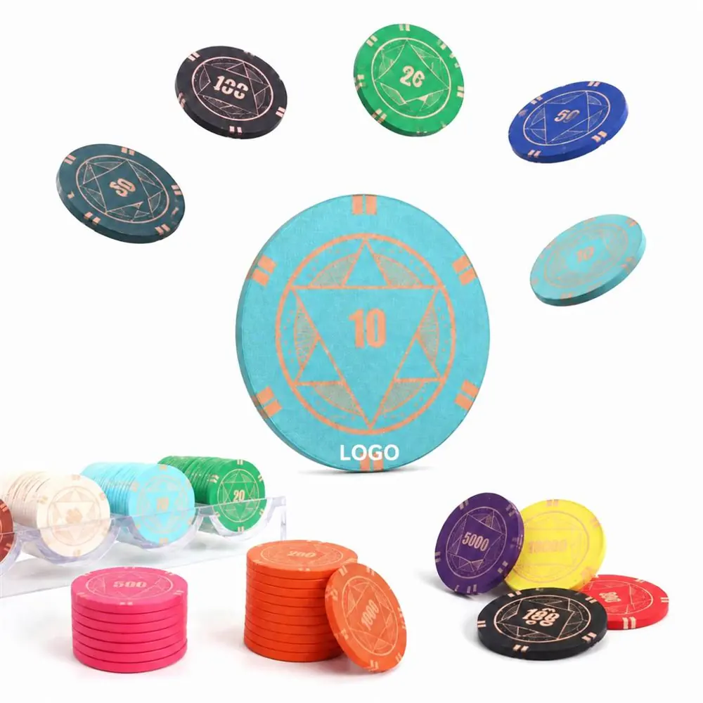 Custom Number Poker Chips for Casino & Home Games