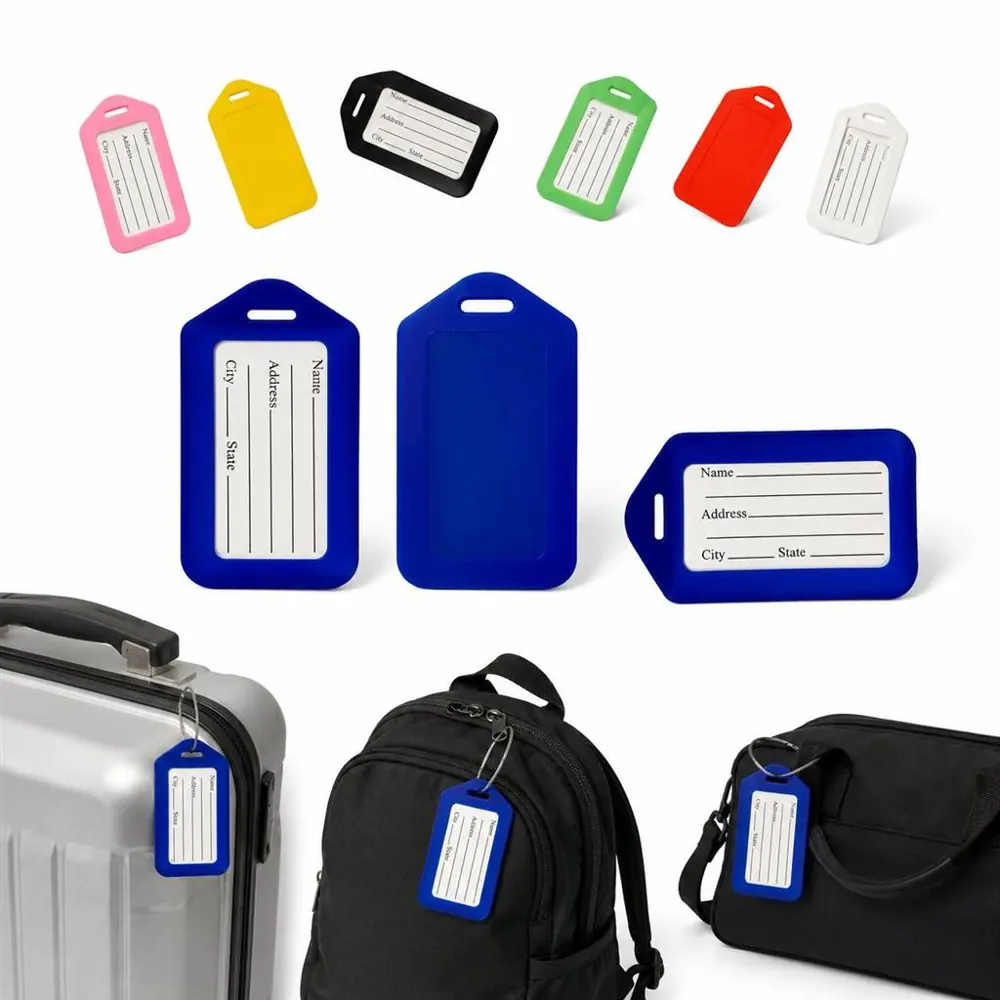 Waterproof PP Luggage Tag Holder with ID Card Slot 2