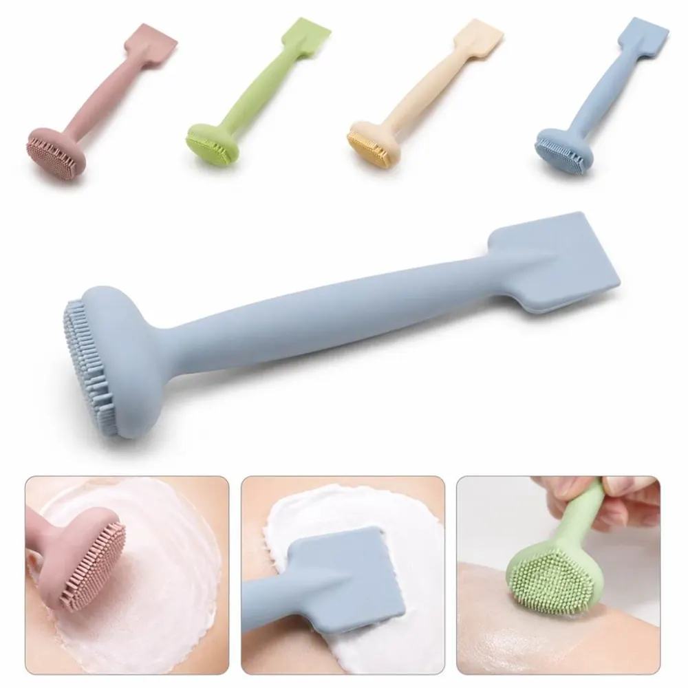 Double-Ended Silicone Mask Brush for Face, Travel Skincare 2
