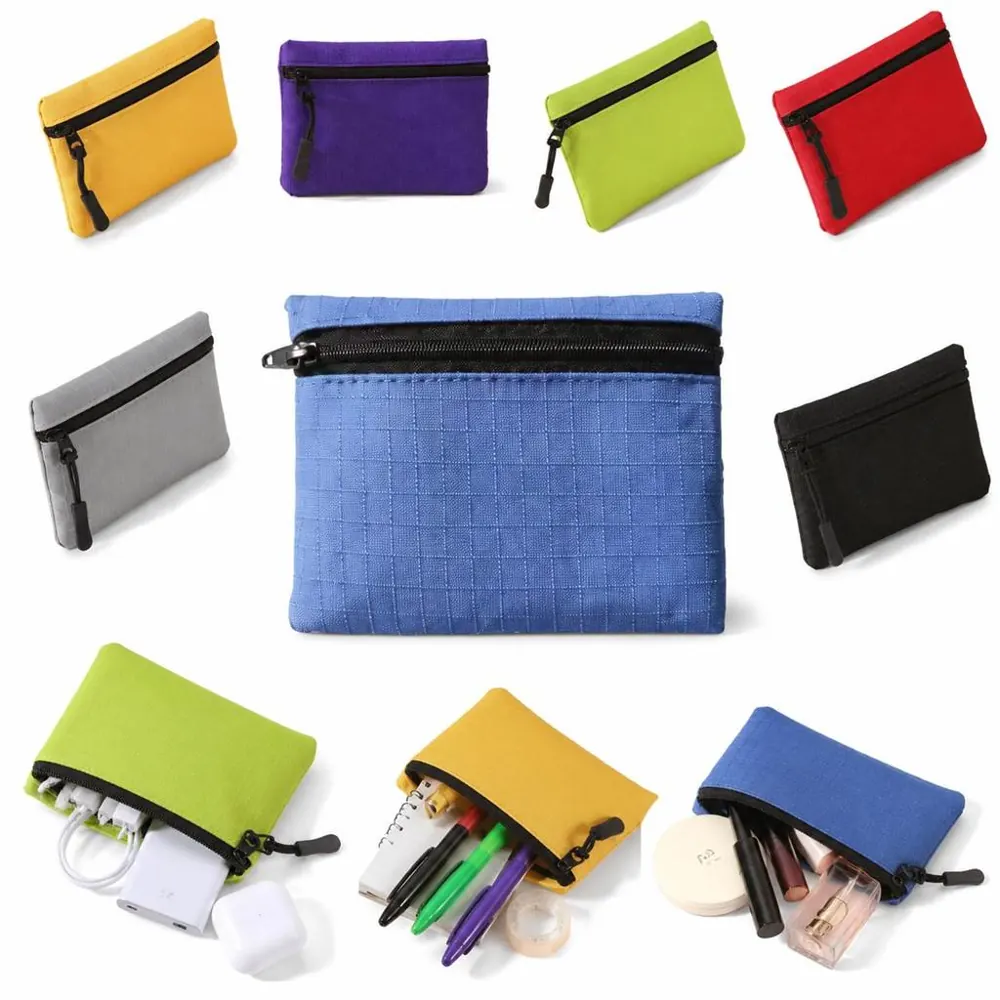 Waterproof Oxford Zipper Coin Wallet for Coins & Cards 2