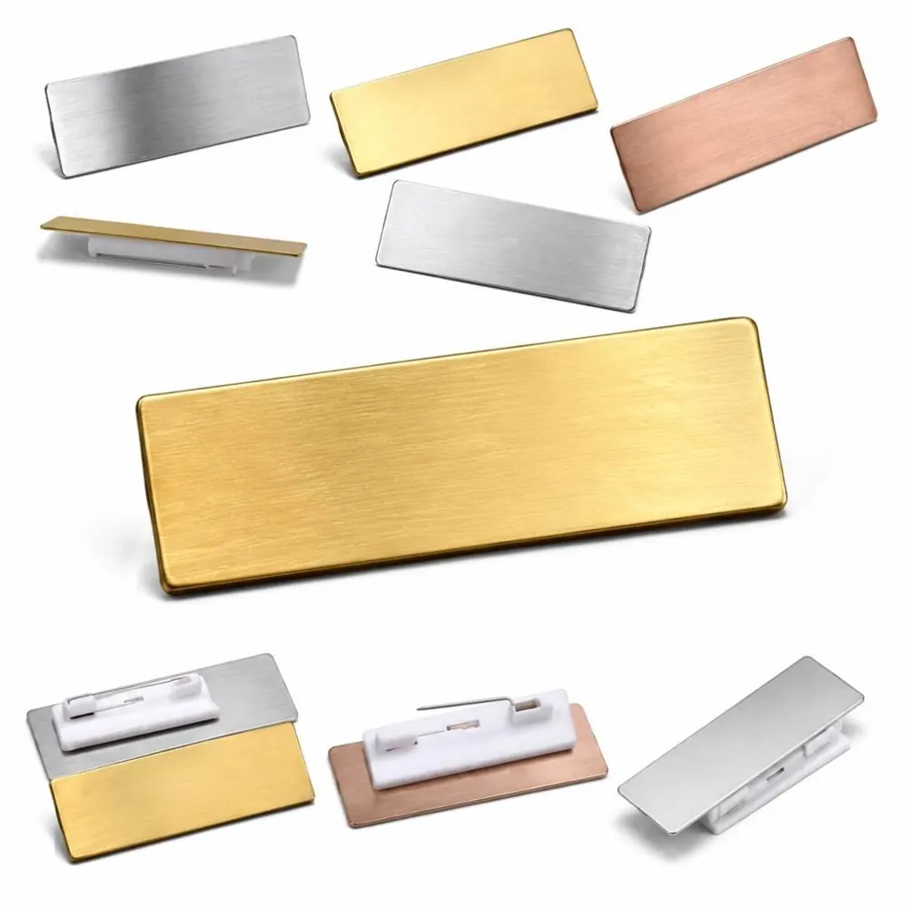 Stainless Steel Nameplate with Pin, Corrosion-Resistant 2