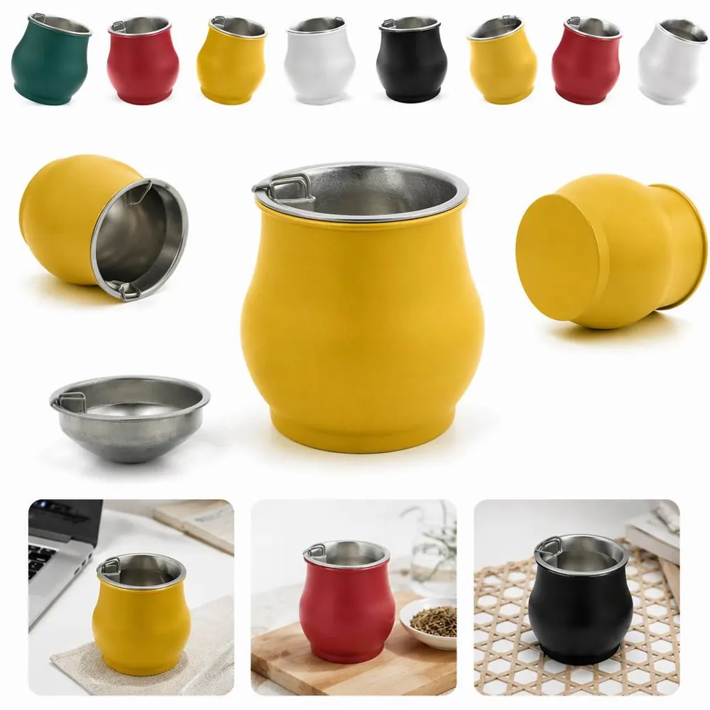 Stainless Steel Funnel Ashtray Portable Leakproof Travel 2