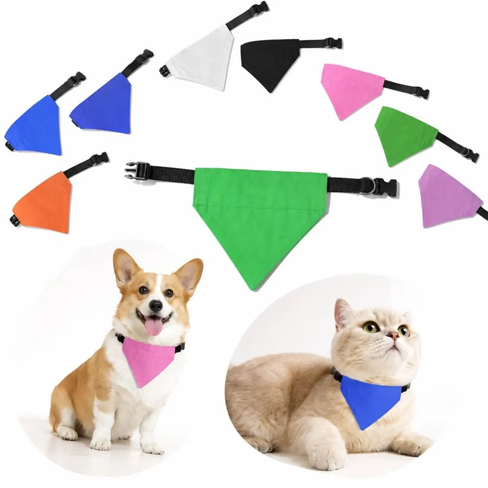 Cotton Dog Bandana Collar with Adjustable Fit 2