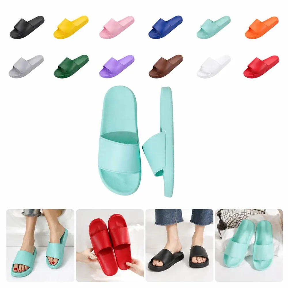 Custom PVC Digital Printed Slippers for Home Use 2