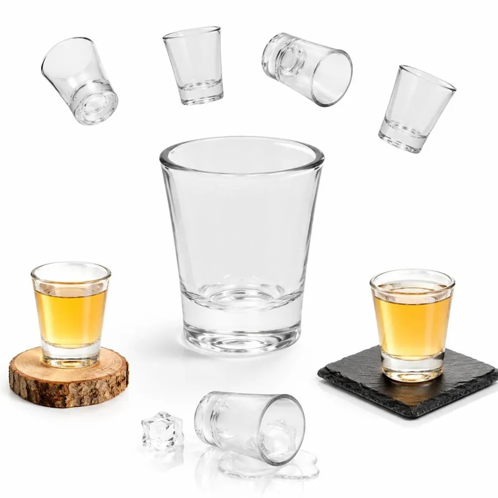 1.5 oz Clear Glass Shot Cup, Customizable for Events & Bar 2