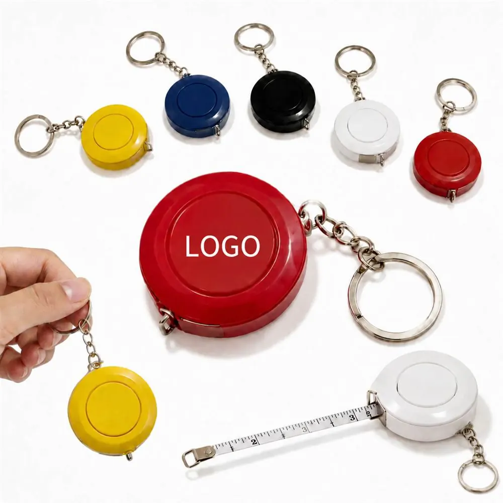 60-Inch Retractable Mini Tape Measure Keychain for Sewing