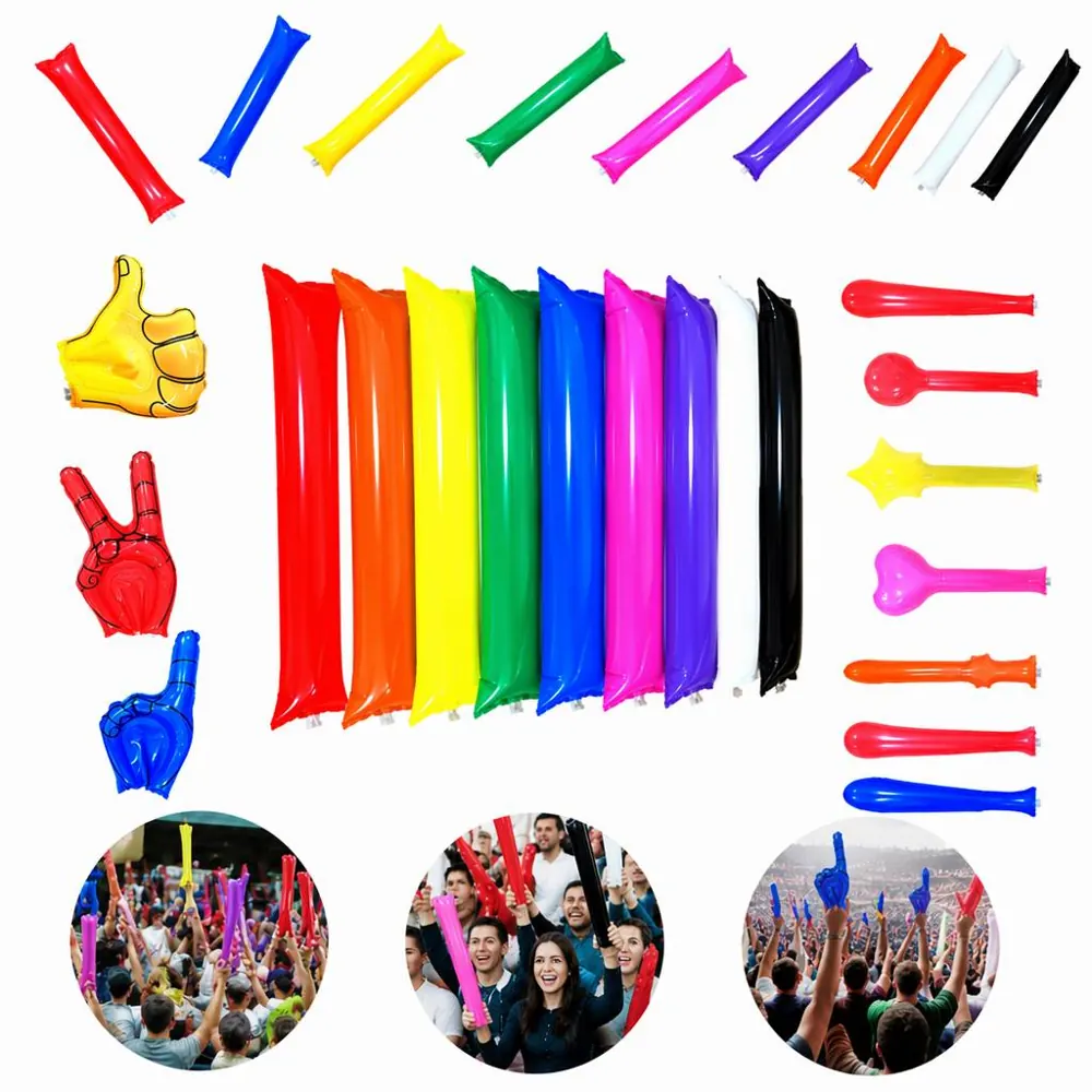Multicolor Inflatable Cheering Stick Thunder Noisemaker 2