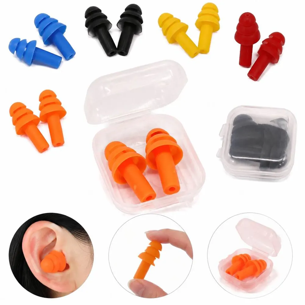 Soft Silicone Earplugs for Noise Reduction, Reusable 2