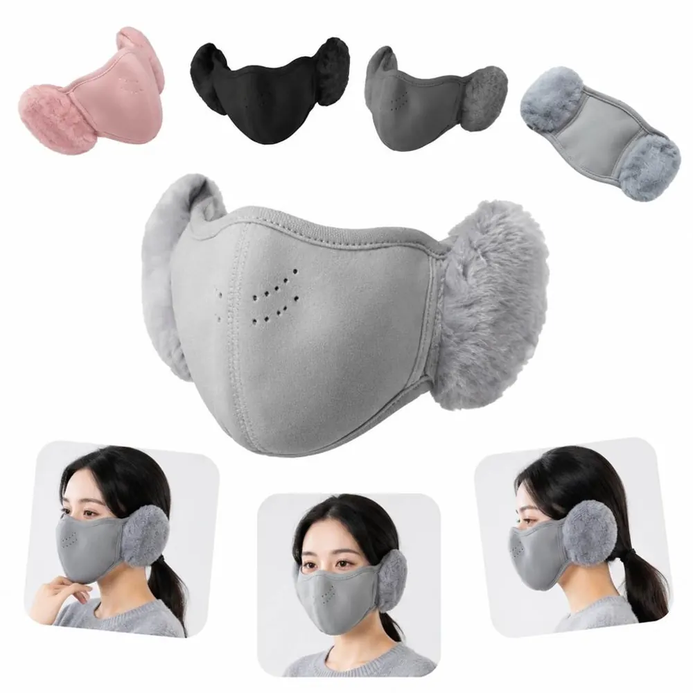 Windproof Fleece Earmuff Mask for Cold Weather Outdoor 2