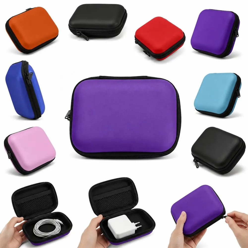 Shockproof EVA Hard Shell Zipper Case for Electronics 2