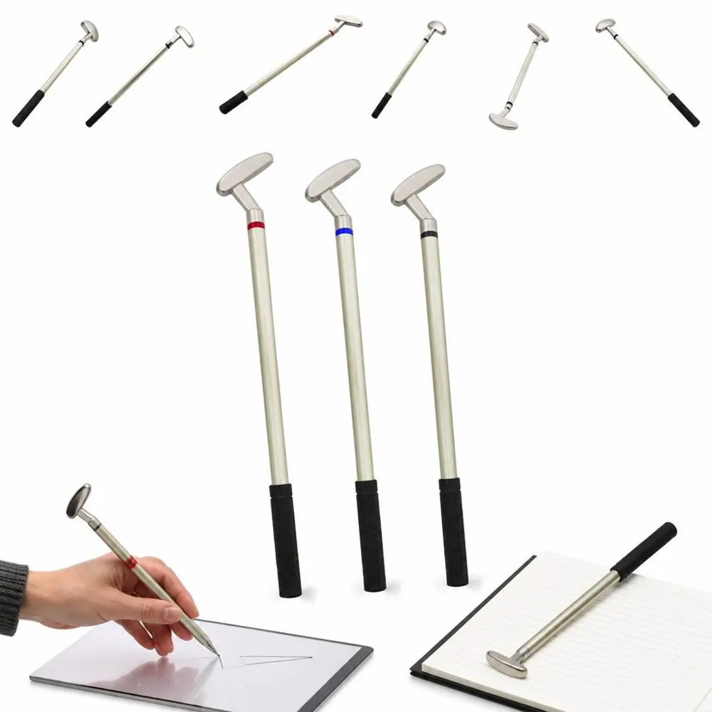 Golf Putter Pen, Smooth Writing Metal Novelty Pen 2