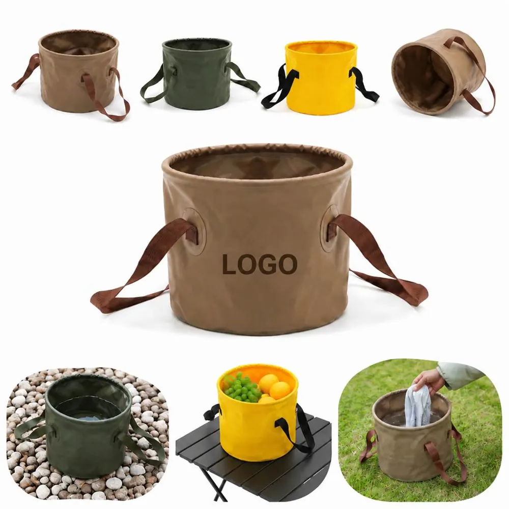Collapsible Camping Bucket, Portable Foldable Water