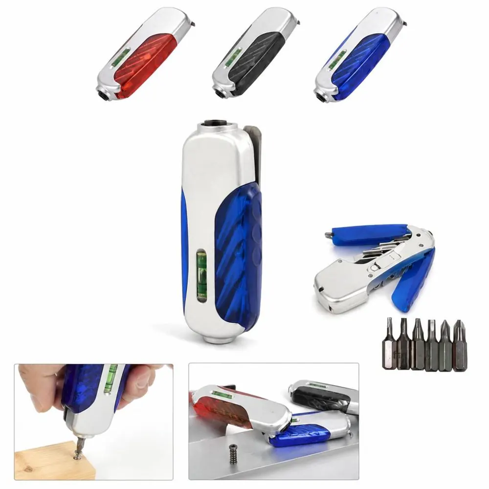 LED Screwdriver with Light and Level 2