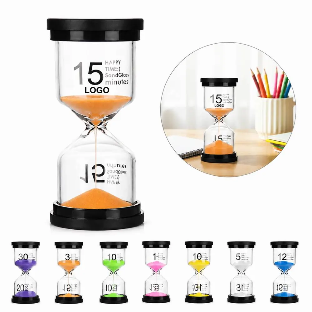 Classic Glass Sand Timer for Home Office Time Management