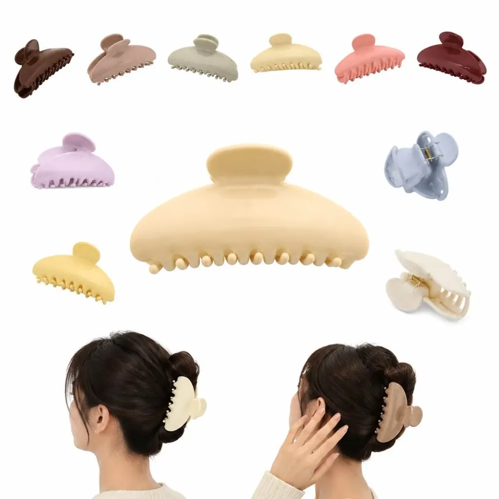 Glossy Hair Claw Clip with Strong Grip for All Hair Types 2