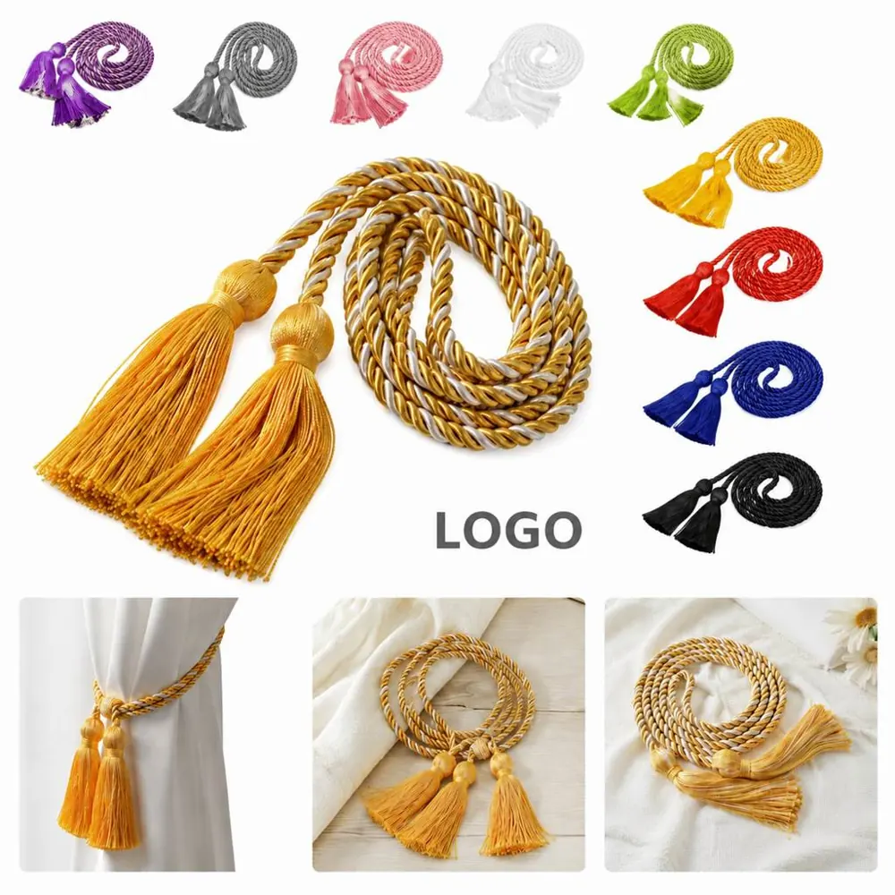 Braided Graduation Cords, Multi-Color Honor Ribbon
