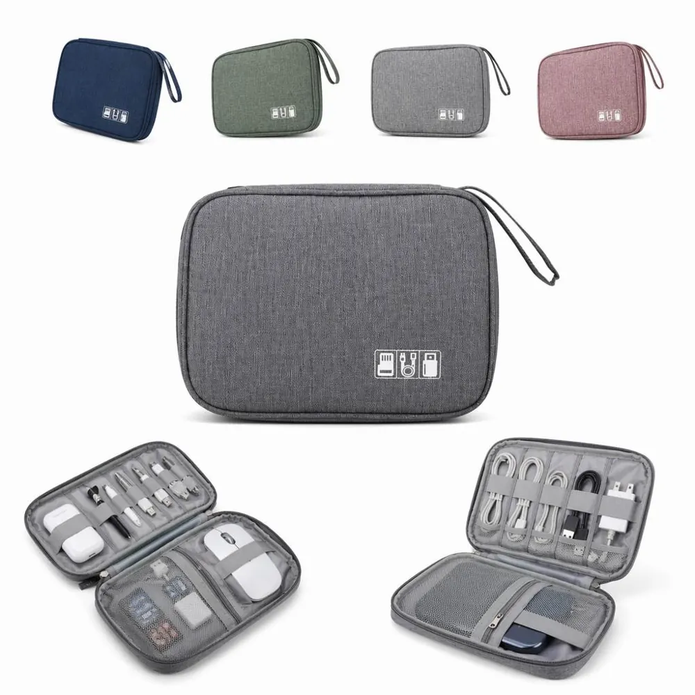 Nylon Tech Organizer Bag with Multiple Compartments 2