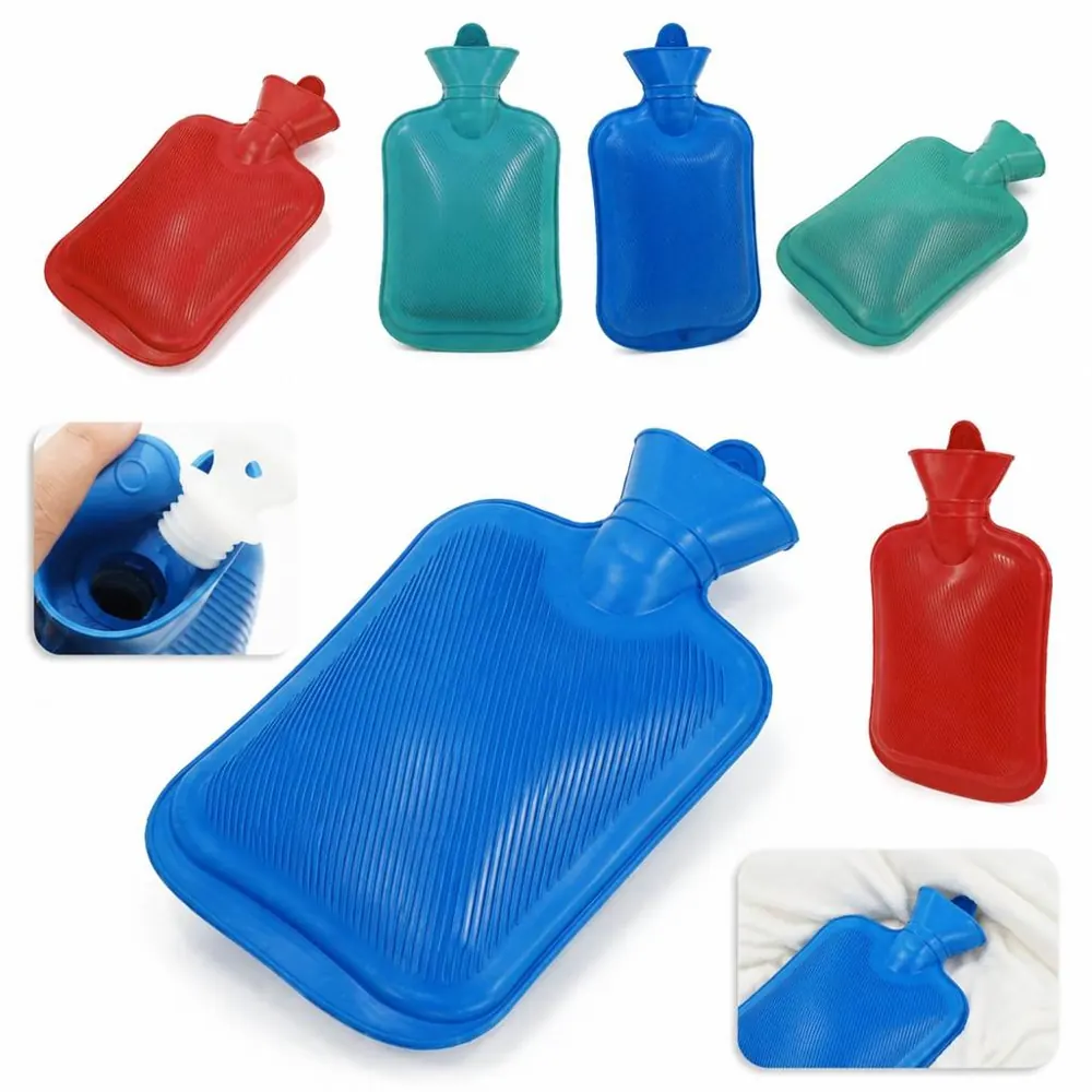 Customizable 1.7L Rubber Hot Water Bottle for Pain Relief 2
