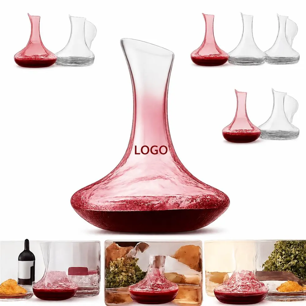 51oz Lead-Free Crystal Wine Decanter Carafe for Aerating